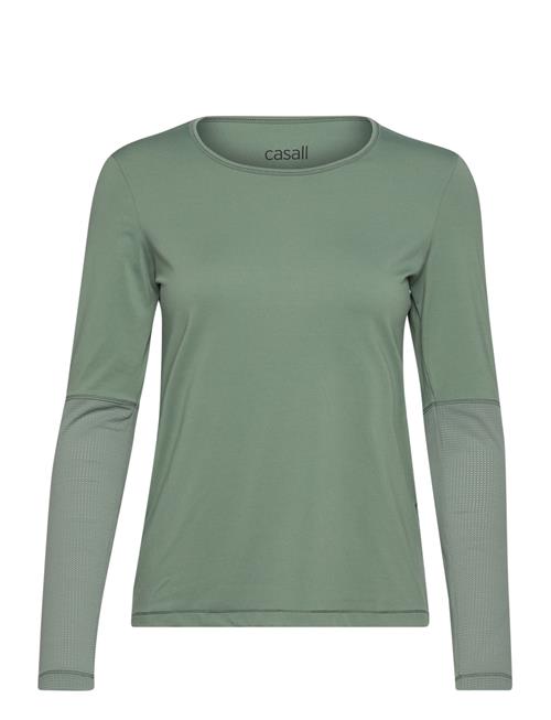 Casall Essential Mesh Detail Long Sleeve Casall Green