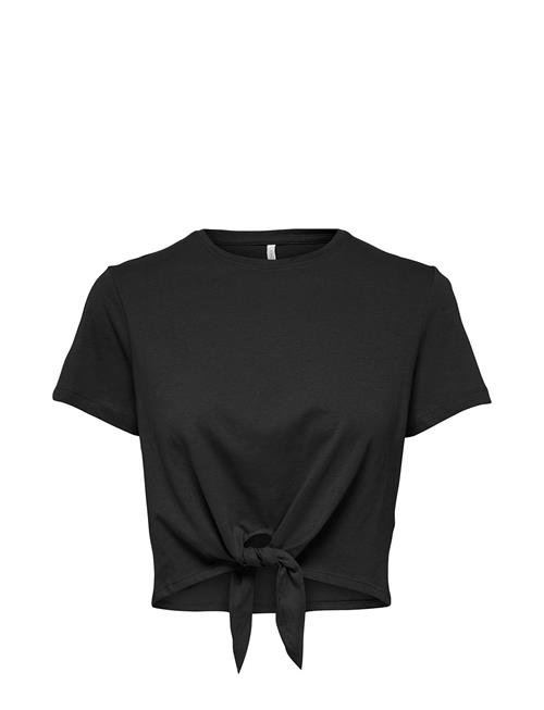 ONLY Onlmay S/S Short Knot Top Box Jrs ONLY Black