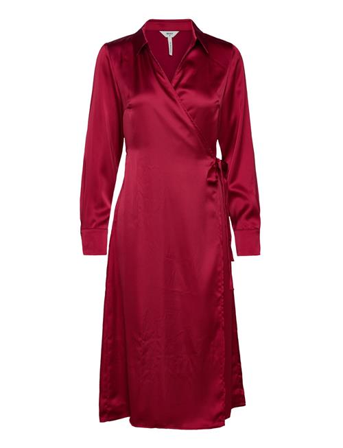 Object Objsateen Tania Ls Wrap Dress A Div Object Red