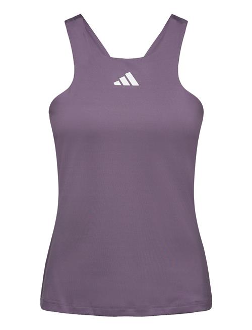 Se adidas Performance Tennis Y-Tank Top Adidas Performance Purple ved Booztlet