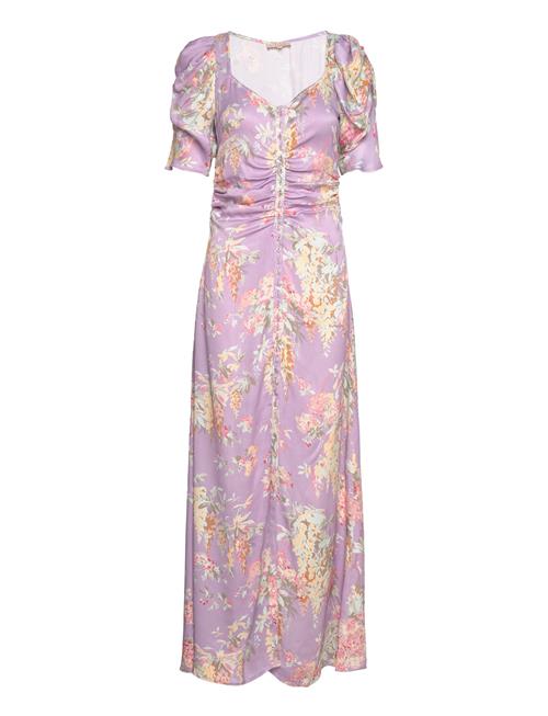 by Ti Mo Crèpe Satin Maxi Dress By Ti Mo Purple