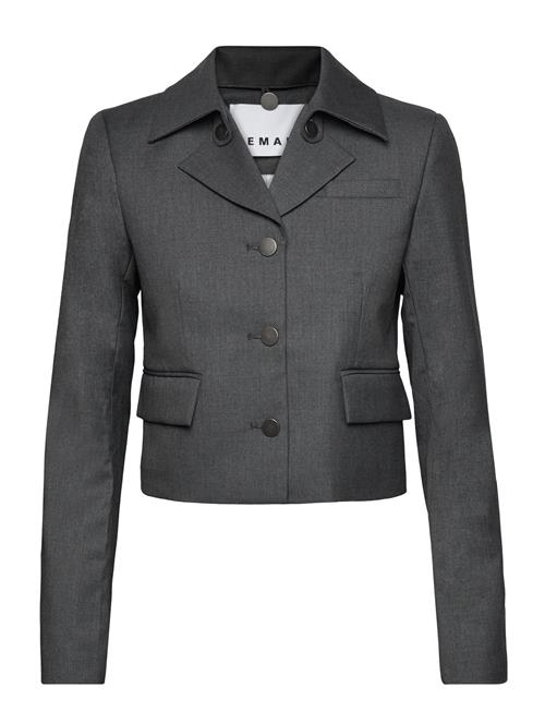 Se REMAIN Birger Christensen Light Wool Mini Blazer REMAIN Birger Christensen Grey ved Booztlet