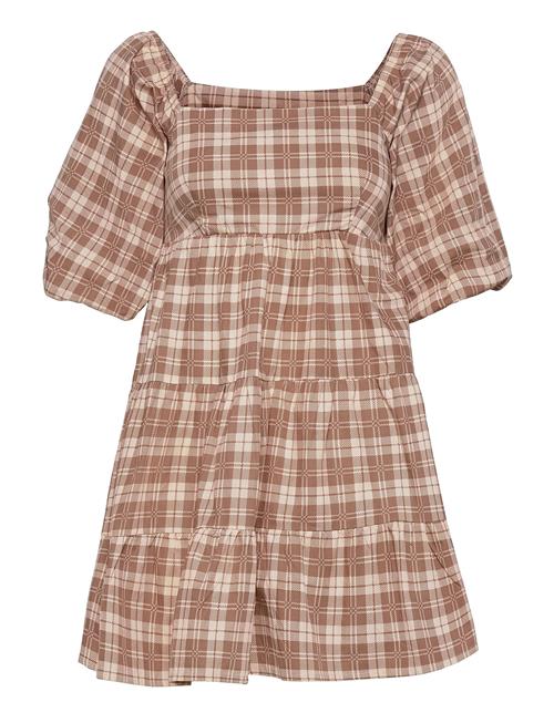 Eryn Mini Dress Faithfull The Brand Brown