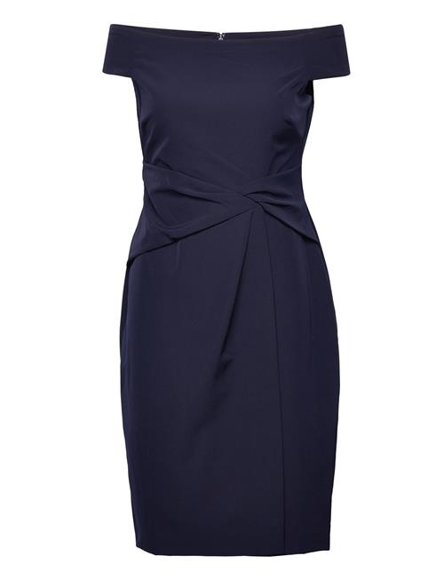 Lauren Ralph Lauren Crepe Off-The-Shoulder Dress Lauren Ralph Lauren Navy