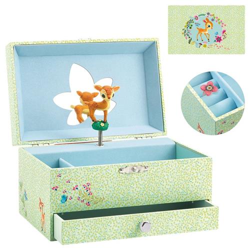 Se Djeco The Fawn's Song Musik Boks | Grønn | 3-6 ved Babyshop