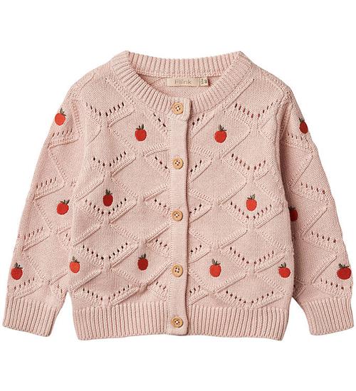 Se Fliink Cardigan - Mela Apple - Peach Whip ved KidsWorld