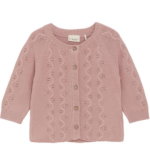 Se Fixoni Cardigan - Strik - Pale Mauve ved KidsWorld