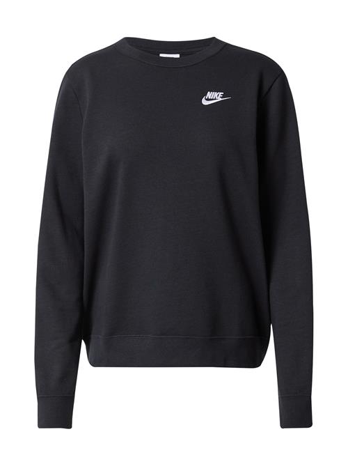 Nike Sportswear Sweatshirt 'Club Fleece'  sort / hvid