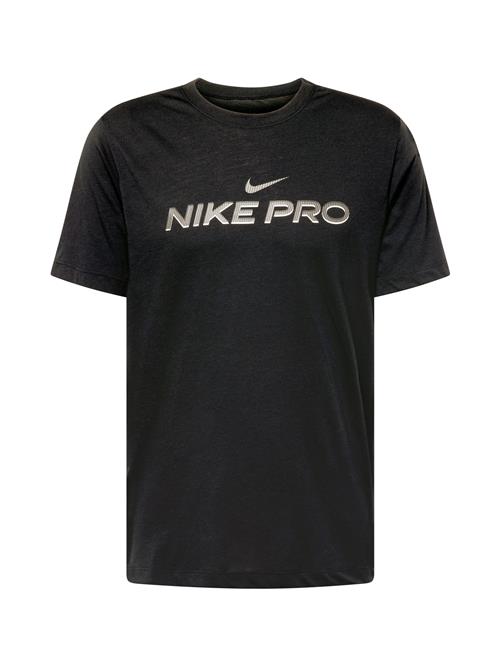 NIKE Funktionsskjorte 'Pro'  stone / sort / hvid