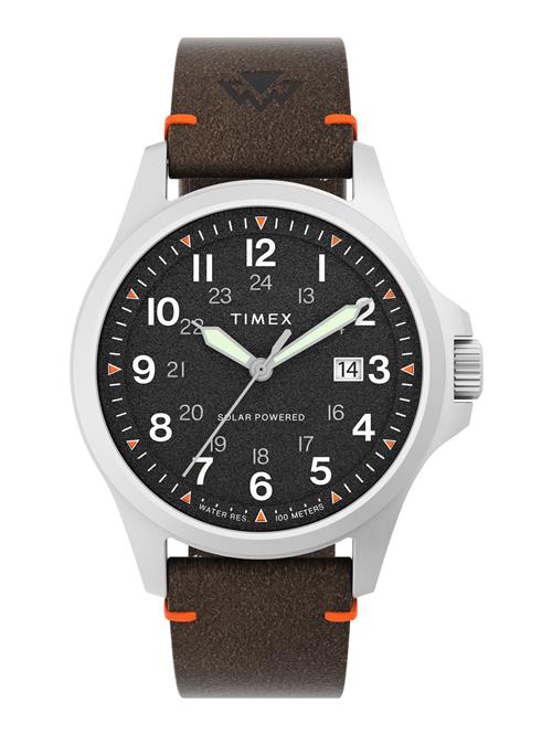 TIMEX Analogt ur 'Expedition North Field Solar'  brun / orange / sølv