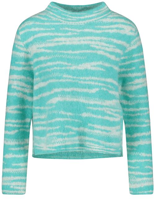 GERRY WEBER Pullover  turkis / hvid