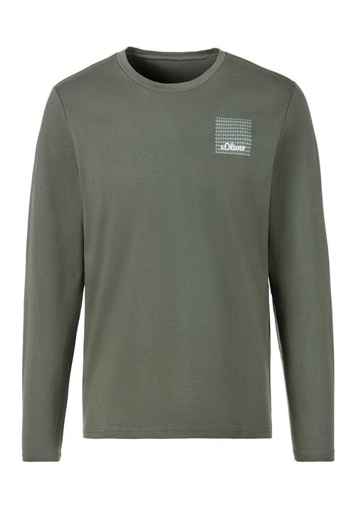 s.Oliver Bluser & t-shirts  khaki / pastelgrøn / hvid