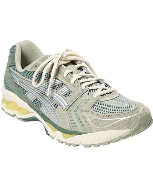 Se Asics Gelkayano 14 Mand Olive Grey/pure Silver Sneakers Str 44 - hos Magasin ved Magasin