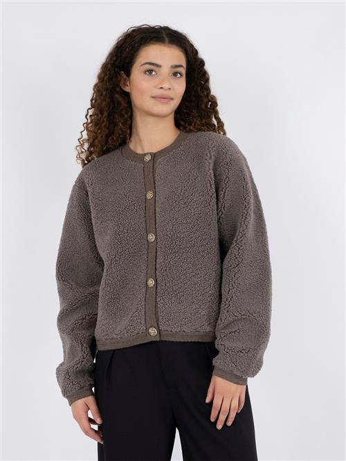 Neo Noir Limo Fluffy Knit Cardigan Kvinde Iron Sweaters Str 44 - hos Magasin