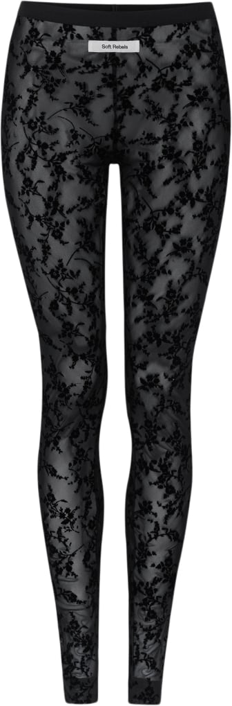 Se Soft Rebels Srtalula Leggings Kvinde Black Bukser Slim Fit Str L - hos Magasin ved Magasin