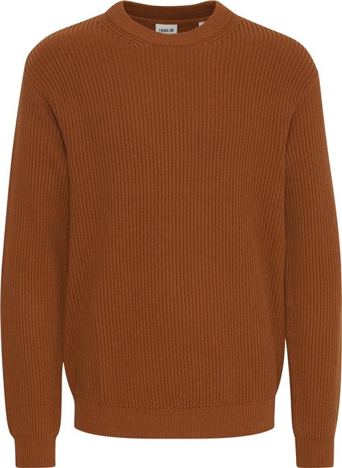 !Solid Sdgia Mand Caramel Café Sweaters Casual Fit Str S - hos Magasin