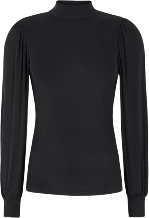 Se Soft Rebels Srroman Tneck Top Kvinde Black Kortærmede T-shirts Str L - hos Magasin ved Magasin