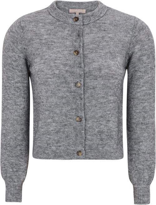 Se Soft Rebels Srallison Oneck Cardigan Knit Kvinde Medium Grey Melange Cardigans Str XXL - hos Magasin ved Magasin