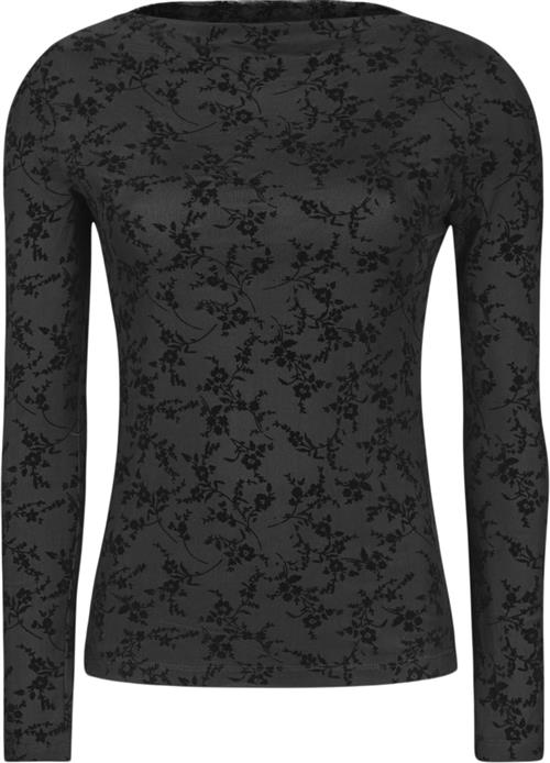 Soft Rebels Srtalula Boatneck Top Kvinde Black Langærmede Bluser Str L - hos Magasin