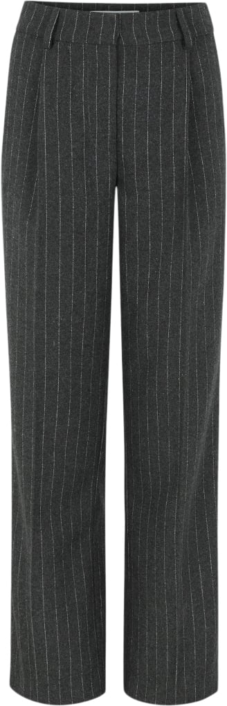 Se Soft Rebels Sremery Loose Pant Kvinde Dark Grey Melange Bukser Str S - Uld hos Magasin ved Magasin