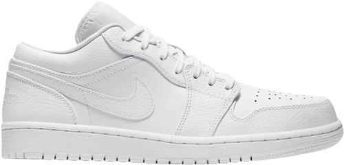 Nike Air Jordan 1 Low Sneakers Mand Hvid Sneakers Str 49.5 - Læder hos Magasin