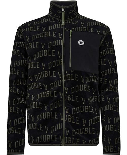 Se Wood Wood Jay IVY Zip Fleece Mand Black Ivy Aop Fleece Str L - hos Magasin ved Magasin