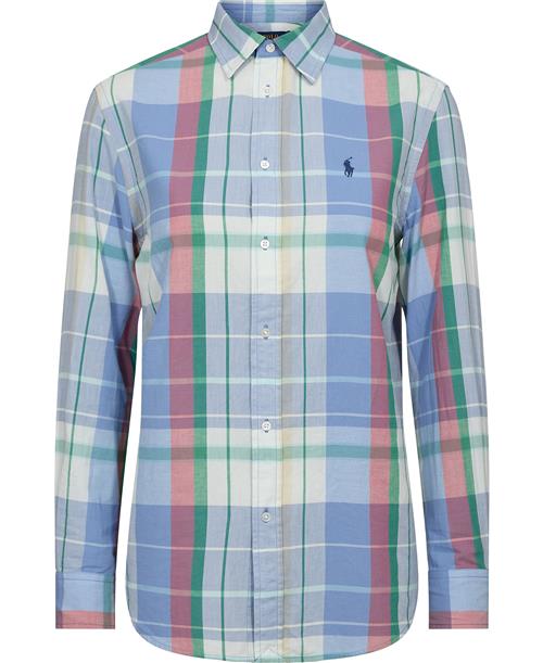 Se Polo Ralph Lauren 40/1 CTN Madraslsl-bfs Kvinde 1666 Light Blue/ Pink/green Langærmede Skjorter Relaxed Fit Str XL - Bomuld hos Magasin ved Magasin