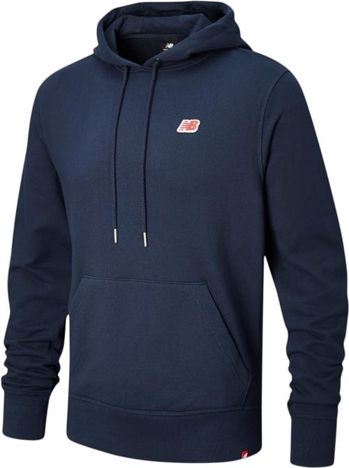 Se New Balance Small Pack Hoodie Mand Eclipse Hoodies Str L - Bomuld hos Magasin ved Magasin