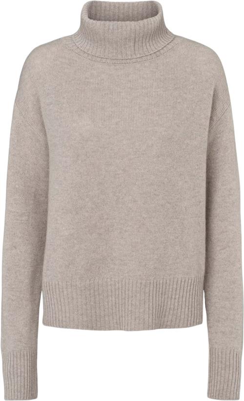 O'TAY Merle Jumper Kvinde Flint Rullekraver Str XL - Cashmere hos Magasin