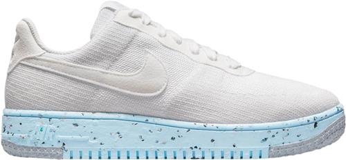 Nike air Force 1 Crater Flyknit Kvinde White/white-pure Platinum Sneakers Str 6.5 - hos Magasin