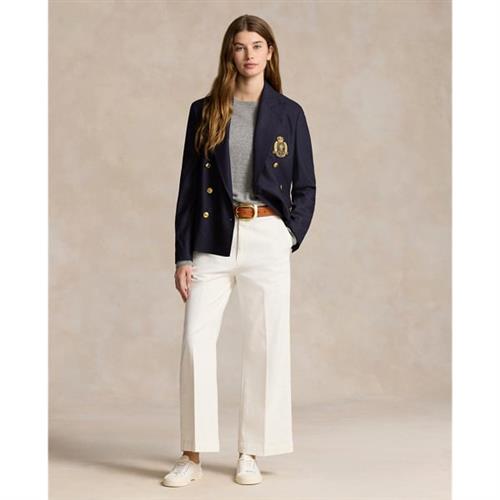 Se Polo Ralph Lauren Chino Wideleg Pant Kvinde Warm White Bukser Med Brede Ben Str 39 - hos Magasin ved Magasin