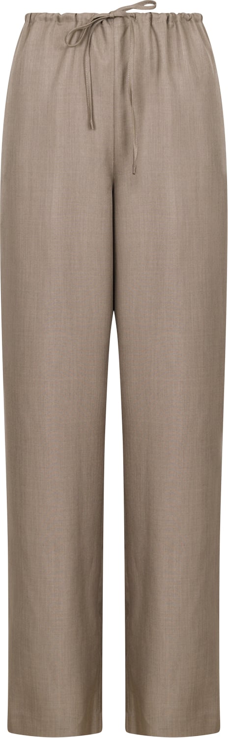 Neo Noir Geri Pants Kvinde Warm Grey Bukser Med Brede Ben Str 40 - hos Magasin