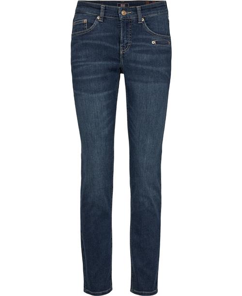 Se MAC Jeans Rich Slim Kvinde Blue Grey Wash Skinny Jeans Str W38 / L30 - hos Magasin ved Magasin