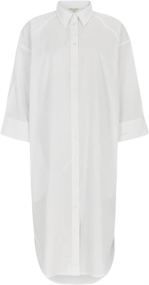 esmé studios Escalla Shirt Dress Kvinde White Midi Kjoler Str S - Bomuld hos Magasin