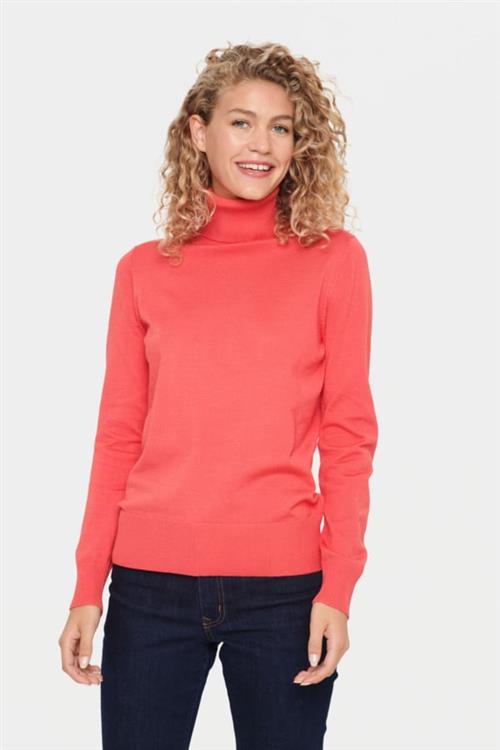 Se Saint Tropez J2046, Milasz Rollneck Pullover Kvinde Cayenne Rullekraver Classic Fit Str L - hos Magasin ved Magasin