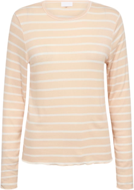 Levete room Lrika 25 Kvinde L330c - Apricot Ice Combi Langærmede T-shirts Str L - hos Magasin