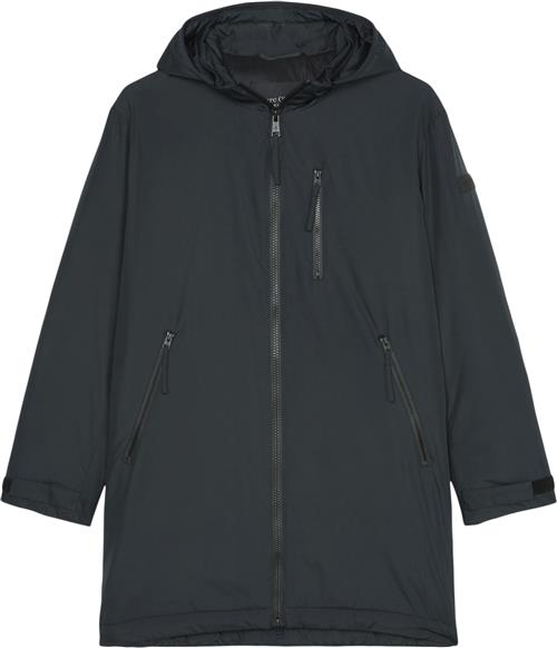 Marc O’Polo Jacket, Clean Padded, Parka Kvinde Dark Navy Parkaer Str XL - hos Magasin