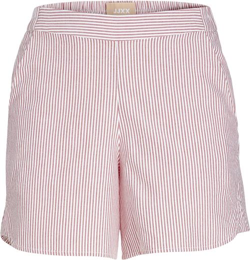 JJXX Jxsiva Oxford Shorts WVN Kvinde Fiery Red/stripes Casual Shorts Str L - hos Magasin