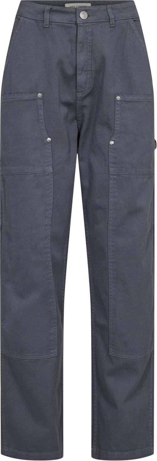 Sofie Schnoor Jeans Kvinde Charcoal Grey Straight Jeans Str 42 - hos Magasin