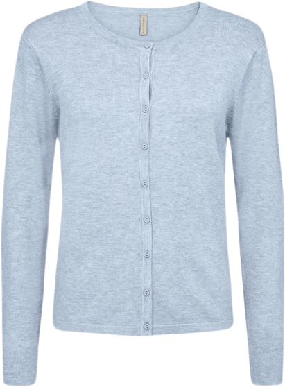 Se soyaconcept Scdollie 446 Cardigan Lyseblå Kvinde 96040 Lyseblå Cardigans Str L - Nylon hos Magasin ved Magasin