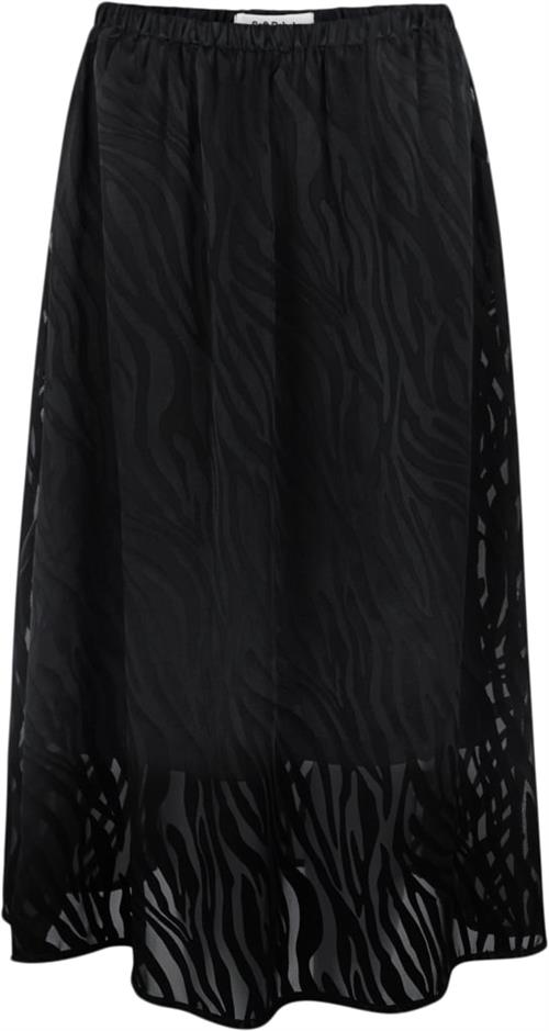 Soft Rebels Srvalentine Skirt Kvinde Black Midi Nederdele Str L - hos Magasin