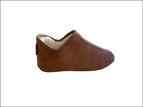 Royal Slippers Peter Pan Young Kvinde Cognac Hjemmesko Str 37 - hos Magasin