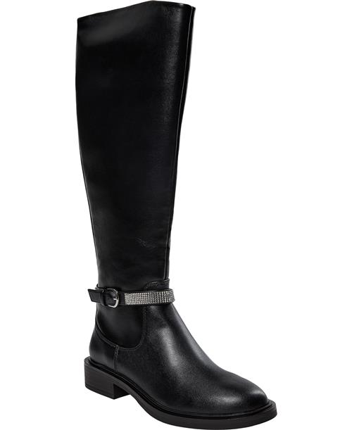 Se Steve Madden Riggs Boot Kvinde Black Langskaftede Støvler Str 39 - hos Magasin ved Magasin