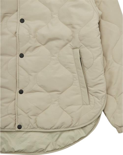 Woodbird Wbmaze Quilt Jacket Kvinde Stone Overgangsjakker Str XS - hos Magasin