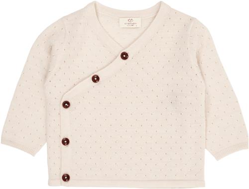 Copenhagen Colors Merino Crossover Cardigan W. Hole Pattern Str 68 Merino - Cream Cardigans hos Magasin