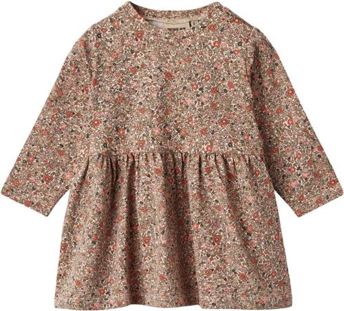 Wheat Jersey Kjole Sessa Str 80/12m - Rose Flower Meadow Kjoler Bomuld hos Magasin