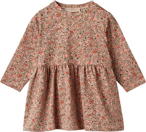 Wheat Jersey Kjole Sessa Str 86/18m - Rose Flower Meadow Kjoler Bomuld hos Magasin