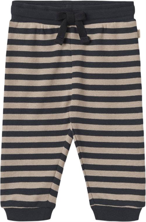 Se Wheat Sweatbukser Leo Str 68/6m - Navy Stripe Bukser Bomuld hos Magasin ved Magasin