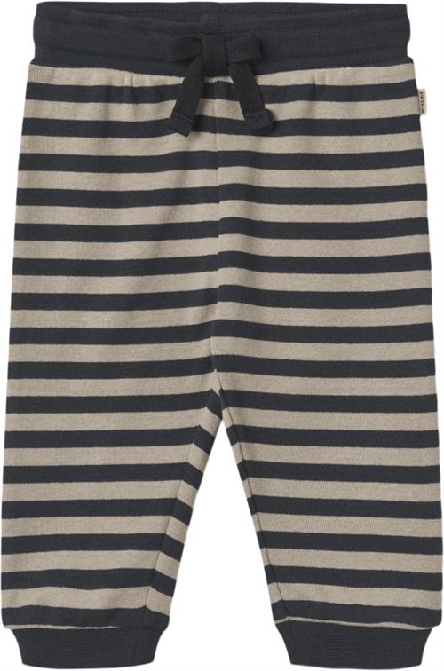 Se Wheat Sweatbukser Leo Str 74/9m - Navy Stripe Bukser Bomuld hos Magasin ved Magasin