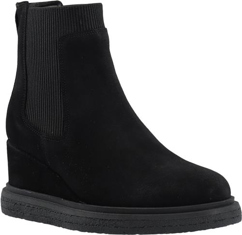 Cashott Casanja Chelsea Boot Suede Kvinde Black Chelsea Boots Str 39 - hos Magasin